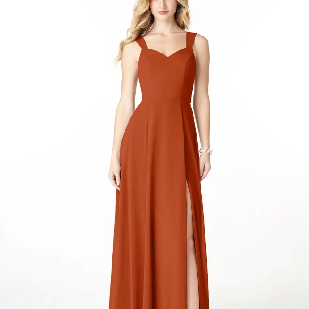 Azazie Julie Bridesmaids Dress in Terracotta